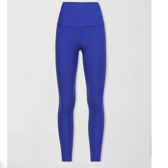 Beyond Yoga Spacedye Caught in the Midi Leggings Sapphire Blue Heather S $97 - Picture 1 of 7